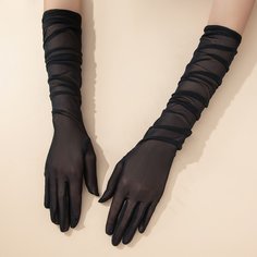 Длинные сетчатые перчатки Shein