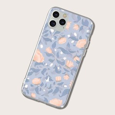 Чехол для iPhone с принтом растений Shein