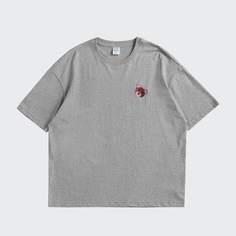 Мужская футболка с вышивкой пушистого медведя Shein