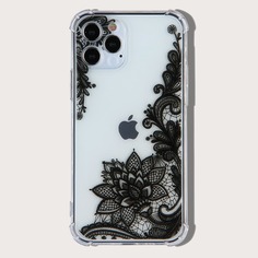 Чехол для iPhone с цветочным рисунком Shein
