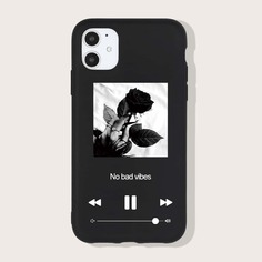 Чехол для iPhone с цветочным принтом Shein