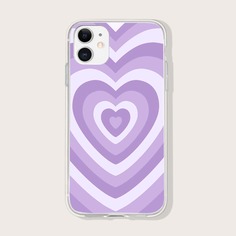 Чехол для iPhone с принтом сердца Shein