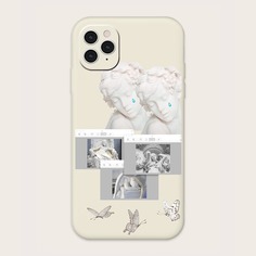 Чехол для iPhone с графическим принтом Shein