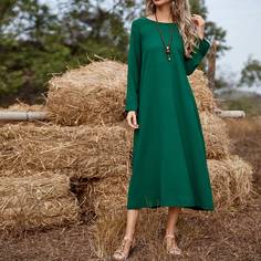 Однотонное платье Shein