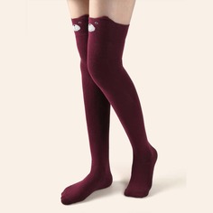Длинные носки с мультипликационным рисунком Shein