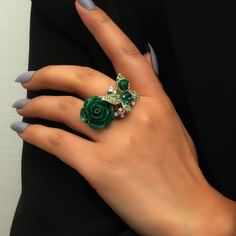 со стразами Кольца Shein