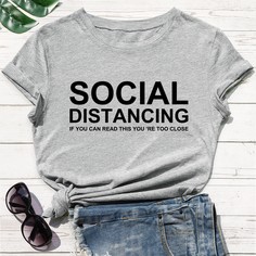 Лозунг Повседневный Футболки Shein