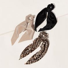 Бархатая повязка для волос с леопардовым узором 3шт Shein