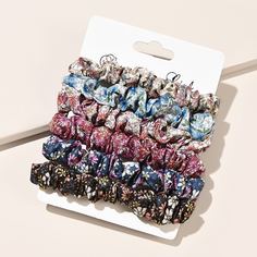 Резинка для волос с цветочным узором 6шт Shein
