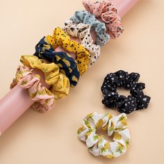9шт повязка для волос с узором фруктов Shein