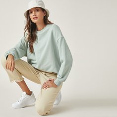 Ровный цвет Повседневный Свитшоты Shein