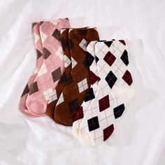 3 пары носки с геометрическим узором Shein