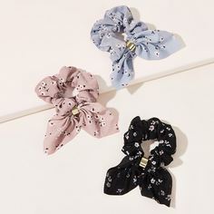 Цветочная повязка для волос с бантом 3шт Shein