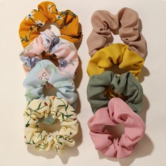 Резинка для волос с цветочным узором 8шт Shein