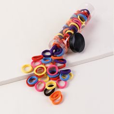Однотонная резинка для волос 100шт Shein
