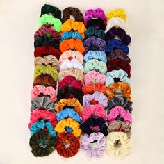 50шт бархатая повязка для волос Shein