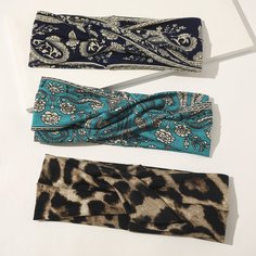 3шт повязка на голову с леопардовым узором Shein