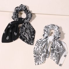 Резинка для волос с цузором пейслм 2шт Shein