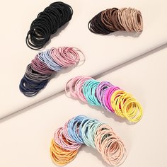 Однотонная резинка для волос 500шт Shein