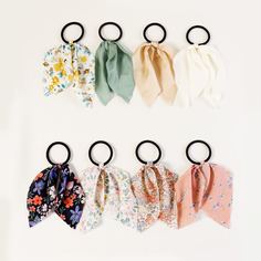 8шт резинка для волос с цветочным узором Shein