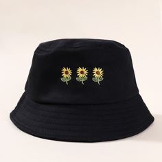 Детская шляпа с вышивкой цветка Shein