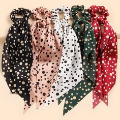 5шт резинка для волос в горошек Shein