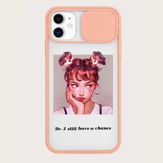 Чехол для iPhone с текстовым принтом Shein