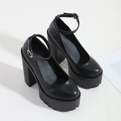 Минималистские туфли с массивным каблуком Shein