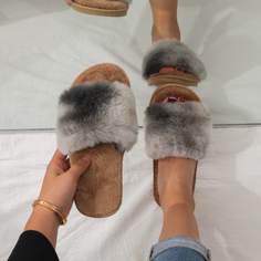 Плюшевые шлепанцы Shein
