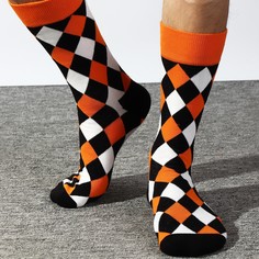 Мужские носки с геометрическим узором Shein