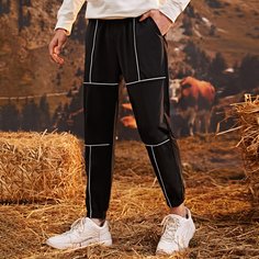 Карман Спортивный Мужские брюки Shein