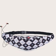 Поясная сумка с рисунком игральных карт Shein