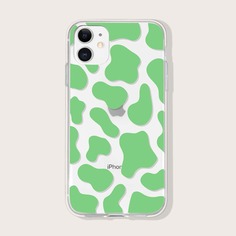 Прозрачный чехол для iPhone с коровьим рисунком Shein