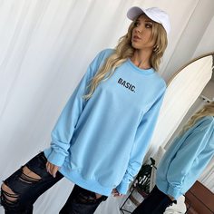 Свитшот с текстовым принтом Shein