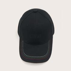 Мужская бейсболка с текстовой вышивкой Shein