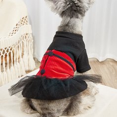 1шт контрастное платье для домашних животных Shein