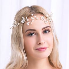 Повязка на голову с искусственными жемчугами Shein