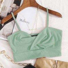 Короткий топ с драпировкой Shein