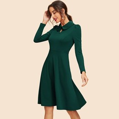 Платье клеш с длинными рукавами Shein