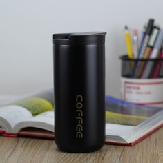 Стакан-термос с текстовым принтом Shein