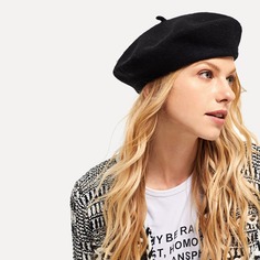 Одноцветный берет кепки Shein