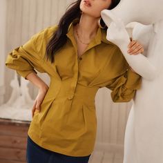 Блузка из 100% хлопка с поясом Shein