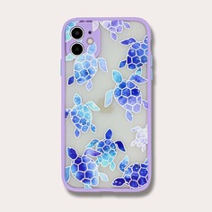 Чехол для iPhone с принтом черепахи Shein