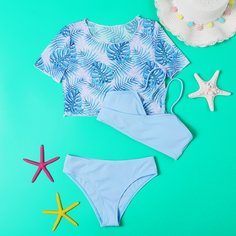 Тропический Бохо Купальники для девочек Shein