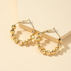 Золотые серьги-кольца Shein