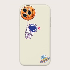 Чехол для iPhone с рисунком космонавта Shein