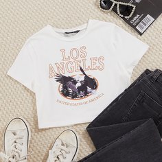 Животный Повседневный Футболки Shein