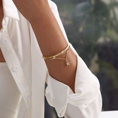 Браслет со стразами и звездами 1шт Shein