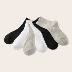 Детские однотонные носки 3 пары Shein