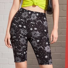 Велосипедные шорты с племенным принтом Shein